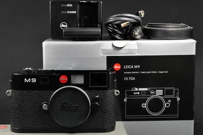 LEICA M9 black paint #10704 Sensor neu ca. 15460 Ausl. - ROTER PUNKT KAMERA An+V - Bild 1 von 4