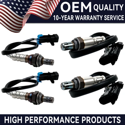 4X Upstream + Downstream O2 Oxygen Sensor For Chevy Silverado GMC Sierra 1500 - Image 1 of 4