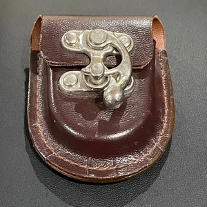 Riviera Quartz Taschenuhr silberfarben weißes Zifferblatt mit Lederetui - Bild 1 von 8