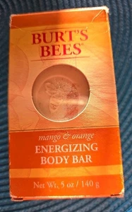 BURTS BEES MANGO & ORANGE ENERGIZING BODY BAR 5 Oz  - Picture 1 of 3