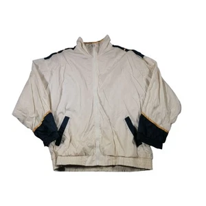 Chaqueta Slade Shell Grande Blanco Dorado Azul Cremallera Completa Vintage Años 90 Festival Retro - Imagen 1 de 16