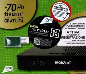 DECODER HD TIVÙSAT SATELLITARE TI9 DIGIQUEST SENZA SCHEDA - Imagen 1 de 1