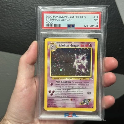 Pokémon TCG Sabrina's Gengar Holo Gym Challenge Card 14/132 Rare PSA 7 - Image 1 of 2
