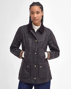 Chaqueta encerada Barbour Beadnell® para mujer corteza LWX0667 BR31 - Imagen 1 de 21