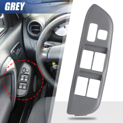 Interruptor de ventana eléctrica maestro del lado del conductor bisel gris para Toyota RAV4 2001-2005 Foto 1 de 4