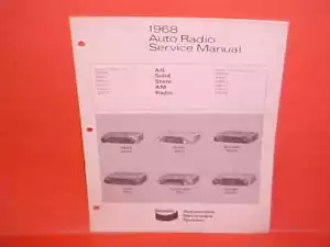 Volvo Triumph 1968 Saab Sunbeam Simca Kaiser Jeep Bendix radio am manual de servicio - Imagen 1 de 2
