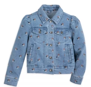 Disney NWT Minnie Mouse Denim Jacket for Girls Size XS/4 - Picture 1 of 8