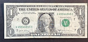 binary four of each fancy serial number G45544545C - Picture 1 of 8