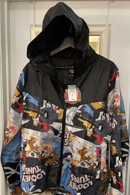 Looney Tunes Jacket, rue21, Mens Size S, Hooded Windbreaker, New With Tags - Image 1 of 4