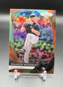 2020 Panini Prizm Mega Box BRANDON WOODRUFF Cosmic Haze Prizm #4 Brewers