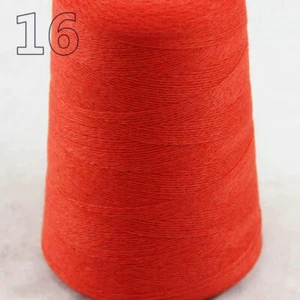 Lot of 1 cone 100g Luxurious Mongolian Pure Cashmere Knitting Yarn 16 Orange - Picture 1 of 17