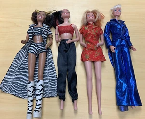 ! Lot Of 4 Spice Girl Dolls Baby,Ginger,Scary And Sporty - Picture 1 of 9