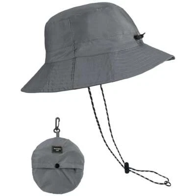 Chapéu balde para homens mulheres impermeável secagem rápida chapéu de sol boné de pesca chuva embalável - Imagem 1 de 4
