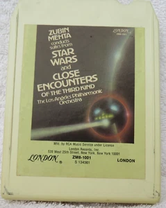 Star Wars And Close Encounters Of The 3rd Kind 8 Track Tape Zubin Mehta Untested - Imagen 1 de 6