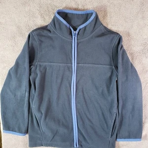 Oshkosh B'gosh Jacket Fleece size 6 blue Purple Zipper front pockets - Picture 1 of 7