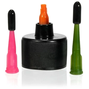 Kit punta applicatore cravatta a mosca SOLAREZ ~ 2 oz tappo siringa + 2 punte dimensioni - Foto 1 di 2