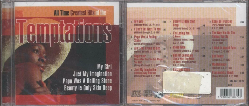 CD The Temptations - All Time greatest Hits - Bild 1 von 1