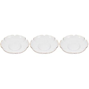 3 PIEZAS Burbuja Taza Térmica Alfombra de Té de Vidrio Transparente con Borde Dorado - Imagen 1 de 12