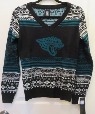 JACKSONVILLE JAGUARS NFL TEAM SWEATER ACRYLIC SIZE SMALL NWT Cover
