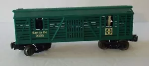 LIONEL O/027 James Gang 9305 GREEN Santa Fe ATSFSHERIFF & OUTLAW STOCK CAR C-7 - Picture 1 of 6