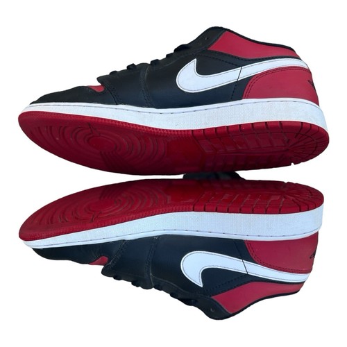 Nike Air Jordan 1 Retro Low Reverse Bred Rosso Nero Taglia 6 5 Y