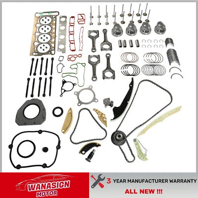 Engine Overhaul Rebuild Kit - Piston ConRod For Audi Q5 A4 VW Jetta Tiguan 2.0T - Изображение 1 из 4