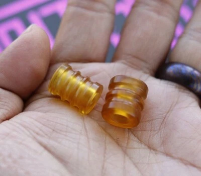 EDC Knife Lanyard Bead PEI Amber Paracord Necklace Pendant Keychain DIY Beads - Image 1 of 4