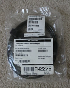 Lenovo K64585US Microsaver Master Keyed Security Cable Lock - Afbeelding 1 van 2