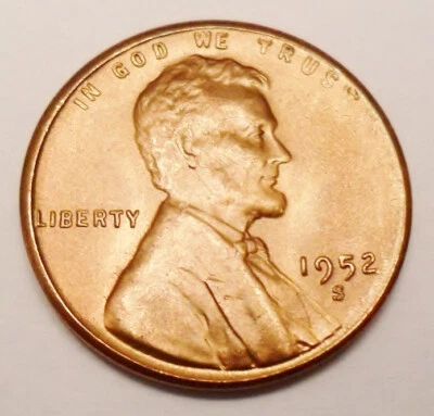 1952 S Lincoln Wheat Cent / Penny  AVE CIRCULATED  **FREE SHIPPING** - Image 1 of 2