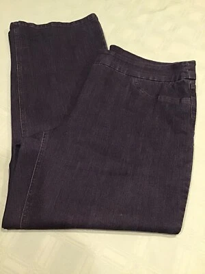 MUJER ALFRED DUNNER VAQUEROS VAQUEROS OSCUROS COMODIDAD CINTURA ELÁSTICA TALLA 14 NUEVOS SIN ETIQUETAS NUEVOS Foto 1 de 2