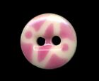 One Uncommon Pink China Stencil Antique Button Pattern #7