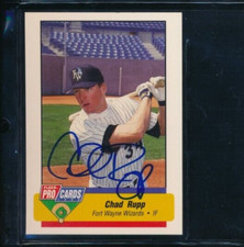1994 Fleer ProCards Minor League Chad Rupp #2017 signed auto autograph