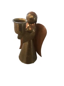 Vintage Brass Copper Angel - Picture 1 of 6
