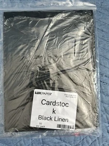 LUX Paper Cardstock Paper 100 lbs 8.5" x 11" Midnight Black 81211-C-CLI-50 - Picture 1 of 3
