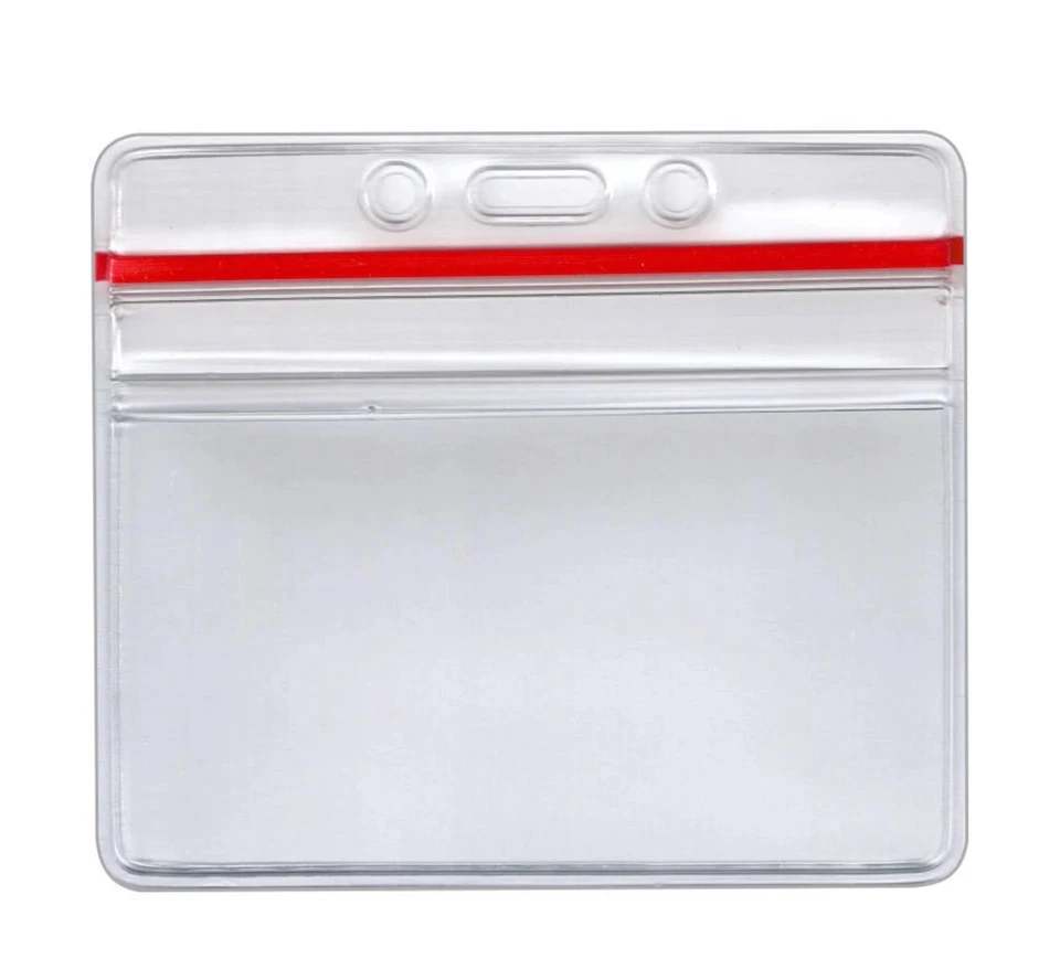 Paquete de 5 - Soportes de insignia horizontales de alta resistencia con cierre de cremallera Foto 1 de 1