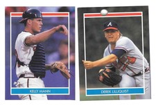 1990 Hottest Rookies Stickers - ATLANTA BRAVES Team Set