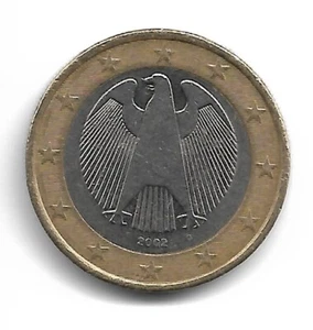 2002 Germany 1 euro coin with letter G, EXTREMELY RARE COIN very fine condition - Picture 1 of 2