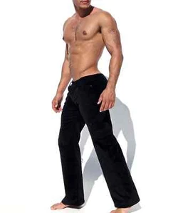 RUFSKIN Pants MAGNUS Black Stretch Corduroy Low-Rise Mildly Relaxed Leg 1 - Picture 1 of 8