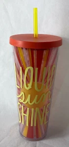 Starbucks Liquid Sunshine Cold Cup Tumbler 24 oz Orange and Yellow - Bild 1 von 5