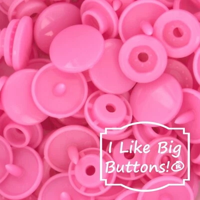 KAM Plastic Snaps: G83 Raspberry Pink-Size 20/T5-No Sew Snap Buttons DIY Crafts - Image 1 of 4