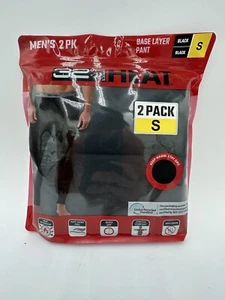 32 DEGREES Men's Heat Base Layer Pant Hunting Outdoor Ski 2-Pack Black Small - Picture 1 of 2