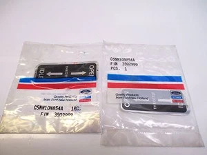 FORD NEW HOLLAND THROTTLE INSTRUCTION DECALS LOT OF 2 C5NN10N854A NEW BACKHOE  - Picture 1 of 4