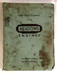 RARE VINTAGE INSTRUCTIONS FOR MEADOWS DIESEL ENGINES, *TYPED PRELIMINARY COPY* 2 - Picture 1 of 8