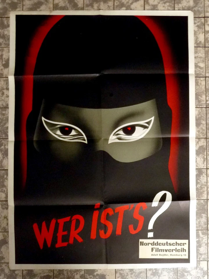 FANTOMAS Marcel Herrand A1-FILMPOSTER German 1-Sheet ´50 Signoret, Rignault RAR - Bild 1 von 1