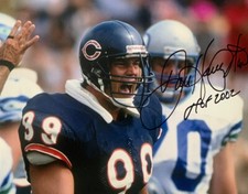 DAN HAMPTON SIGNED AUTOGRAPH COA 8X10 PHOTO CHICAGO DA BEARS SUPER BOWL XX HOF 5
