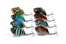 4pcs Lot Mini Paint VIB Fishing Lures Bass Bait Hooks Fishing Tackle 4.5cm 8.8g
