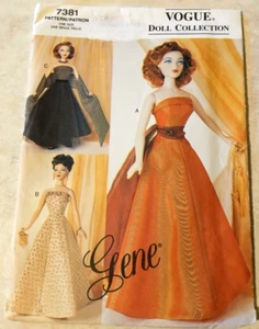 Vogue 7381 Gene 15.5" Ropa de Moda 1950 Vestidos de Noche 3 Trajes SIN CORTAR - Imagen 1 de 2