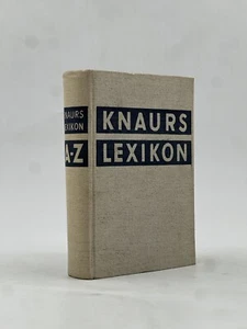 German "Knaurs Lexikon A - Z" 1956 Droemersche Verlagsanstalt Th. Knaur Nachf. - Picture 1 of 12