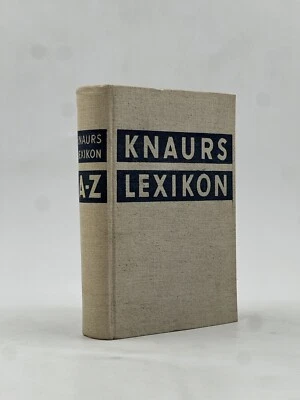 German "Knaurs Lexikon A - Z" 1956 Droemersche Verlagsanstalt Th. Knaur Nachf. - Image 1 of 4