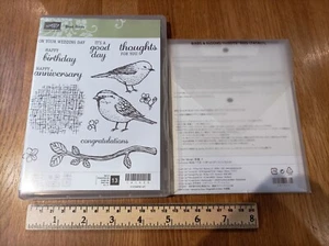 Stampin Up - Best Birds Stamps & Birds & Blooms Thinlit DIes, Used, Complete - Picture 1 of 15